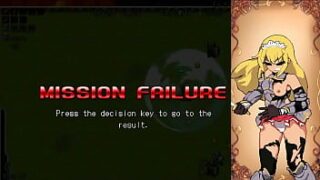 Pretty blonde knight lady making sex with men in G.Senka hentai erotic gameplay