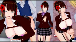 【エロゲーコイカツ！】性格艶やかな爆乳jk「(麗香オリキャラ)」とおっぱい揉みまくりセックス3DCGエロアニメ動画
